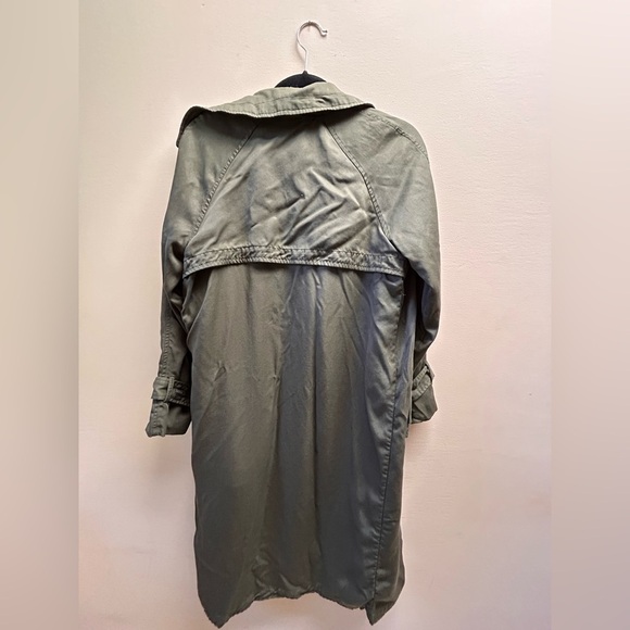 Elie Tahari Green Trench Coat - Picture 3 of 3